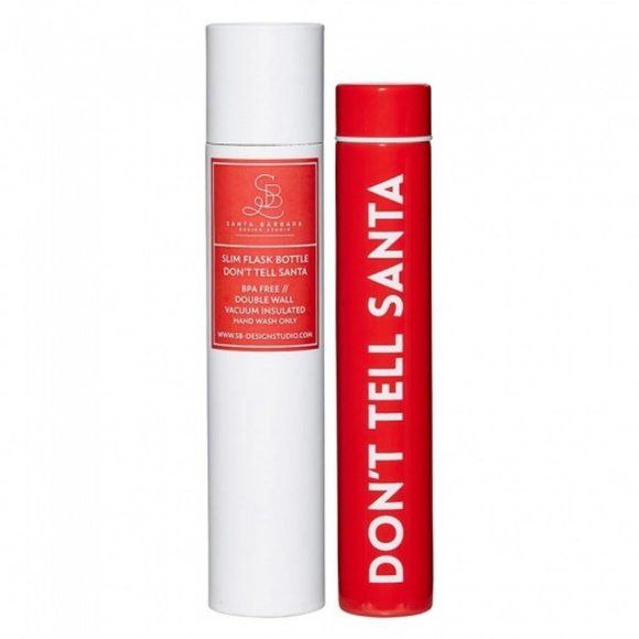 New. "Don't tell Santa" bottle flask - Picture 1 of 3